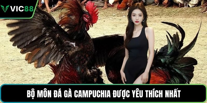 Bộ môn đá gà Campuchia được yêu thích nhất